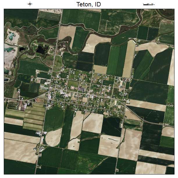 Teton, ID air photo map