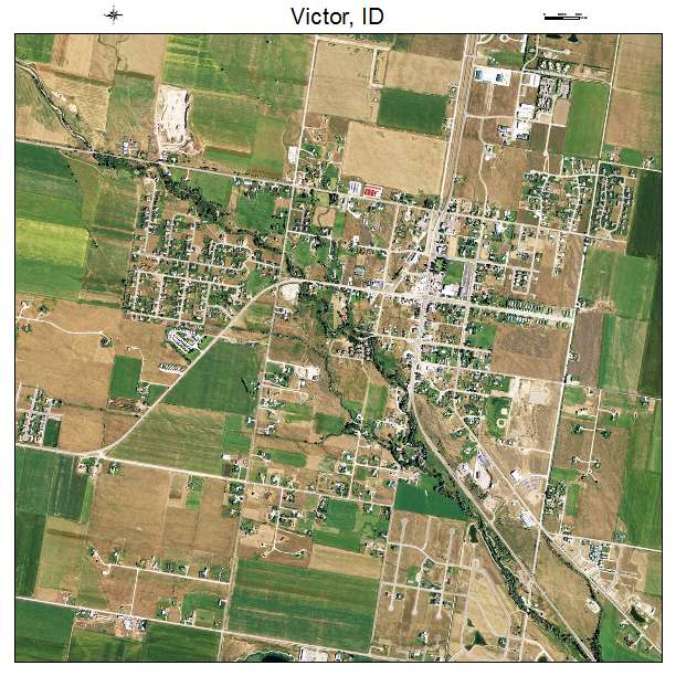 Victor, ID air photo map