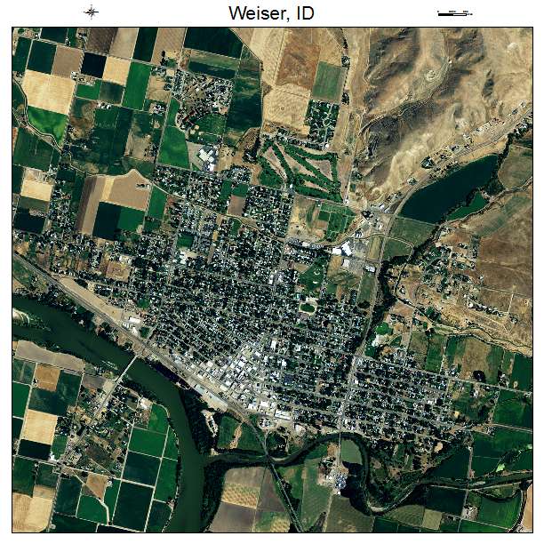 Weiser, ID air photo map