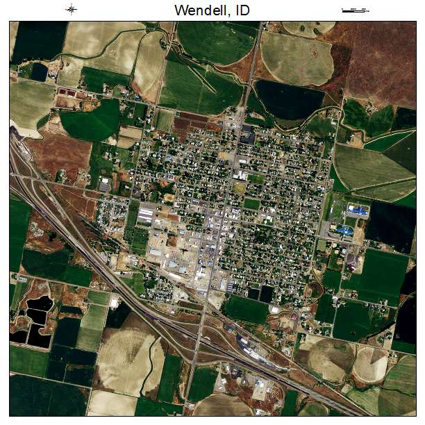 Wendell, ID air photo map