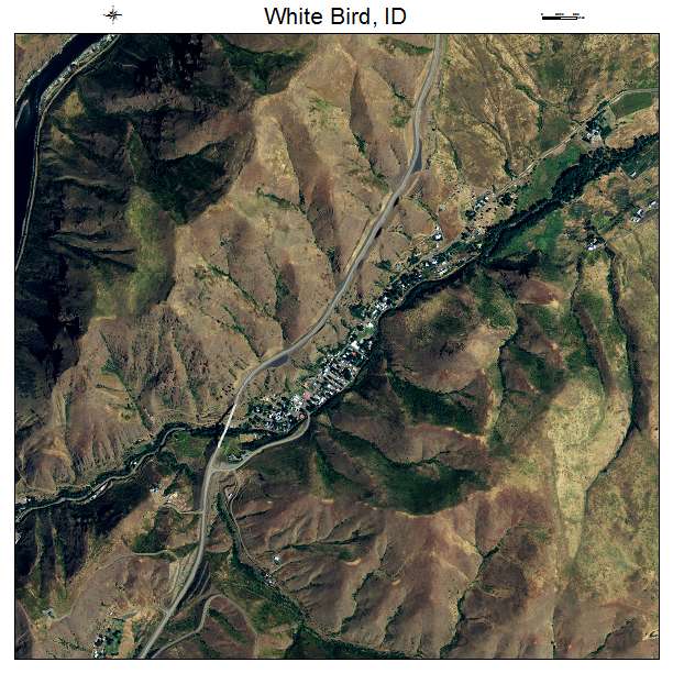 White Bird, ID air photo map