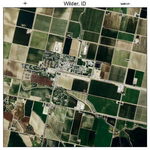 Wilder, ID air photo map