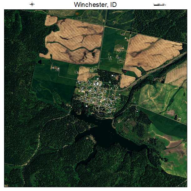 Winchester, ID air photo map