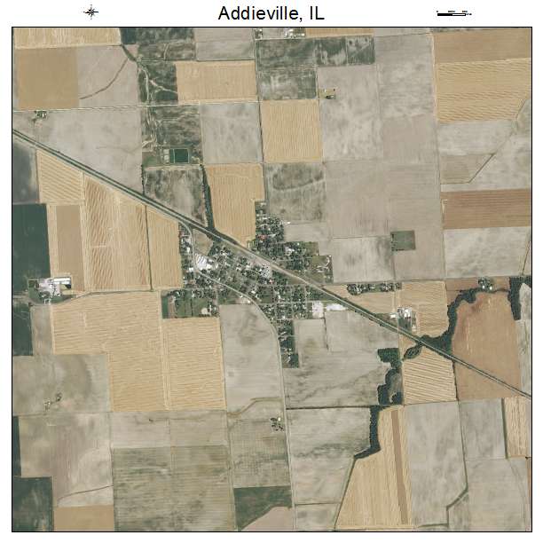 Addieville, IL air photo map