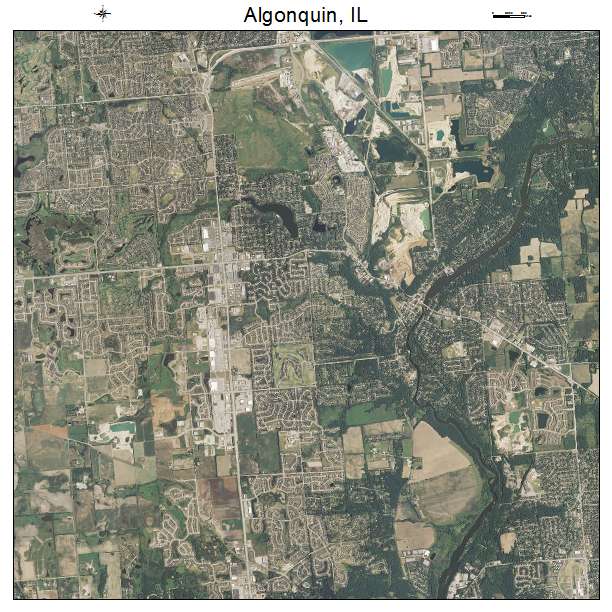 Algonquin, IL air photo map