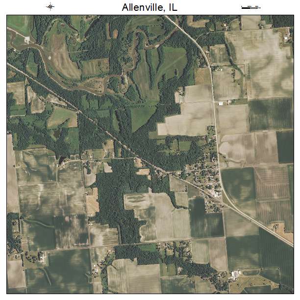 Allenville, IL air photo map