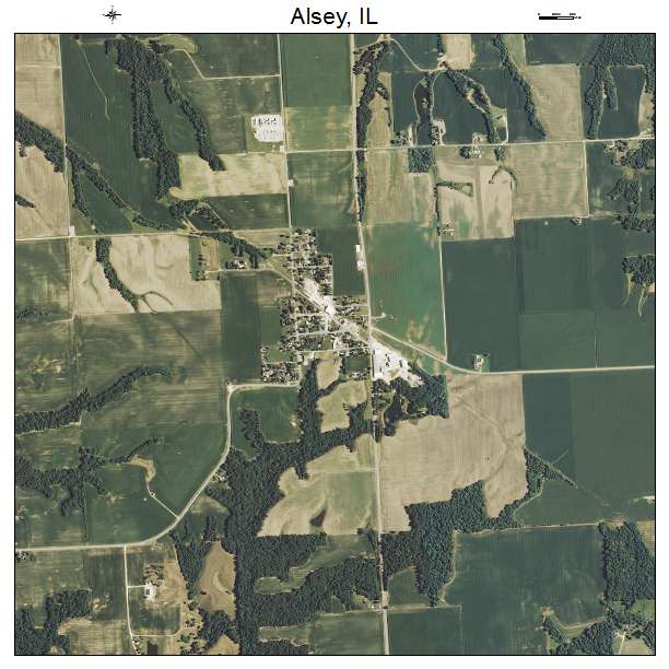 Alsey, IL air photo map