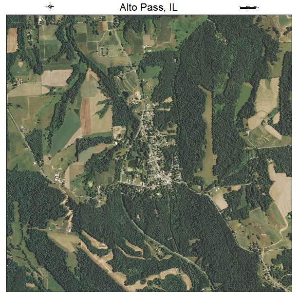 Alto Pass, IL air photo map