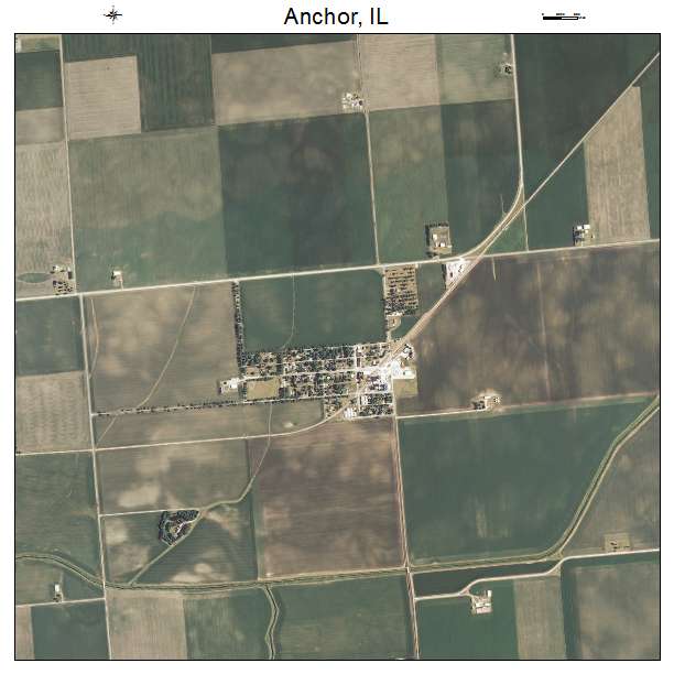 Anchor, IL air photo map