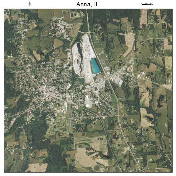 Anna, IL air photo map
