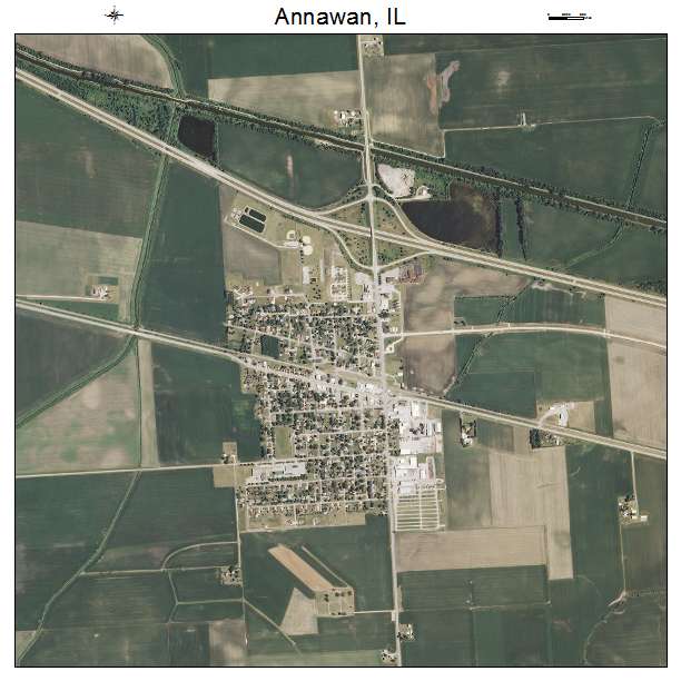 Annawan, IL air photo map