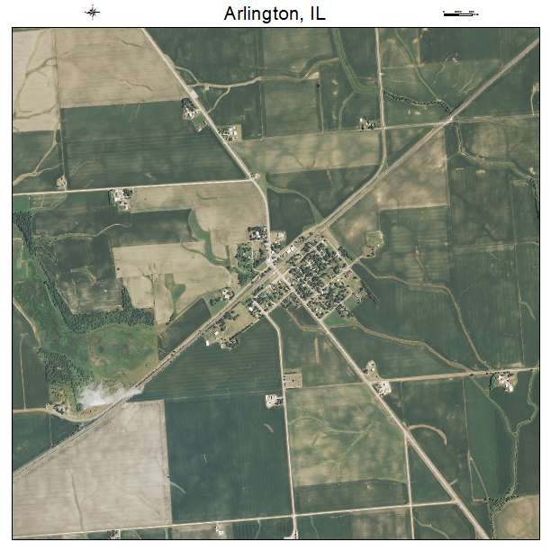 Arlington, IL air photo map