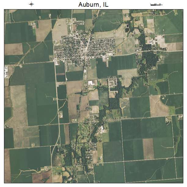 Auburn, IL air photo map