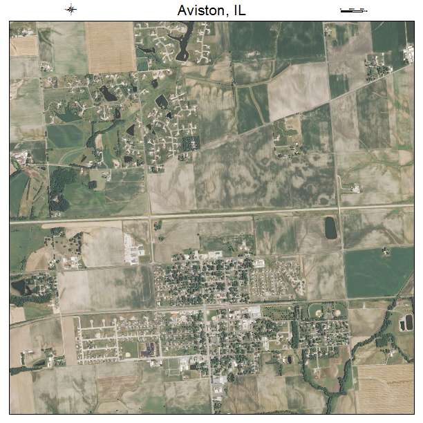 Aviston, IL air photo map
