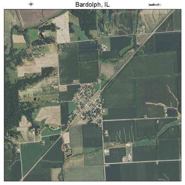 Bardolph, IL air photo map