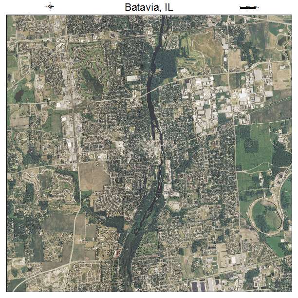 Batavia, IL air photo map