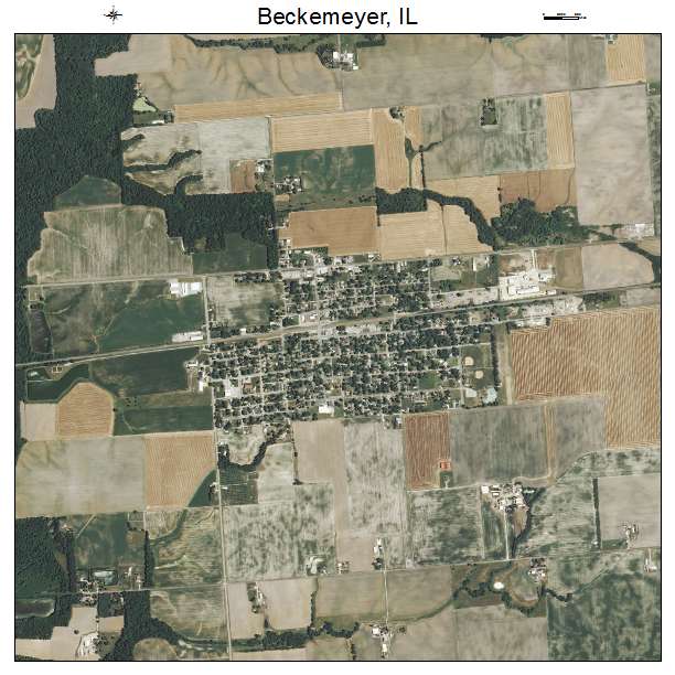 Beckemeyer, IL air photo map