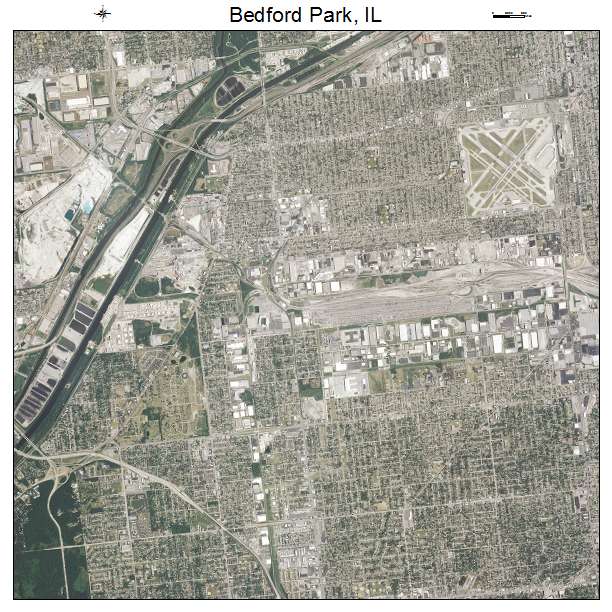 Bedford Park, IL air photo map