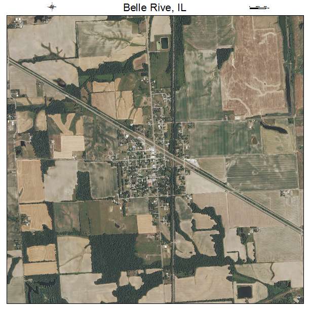 Belle Rive, IL air photo map