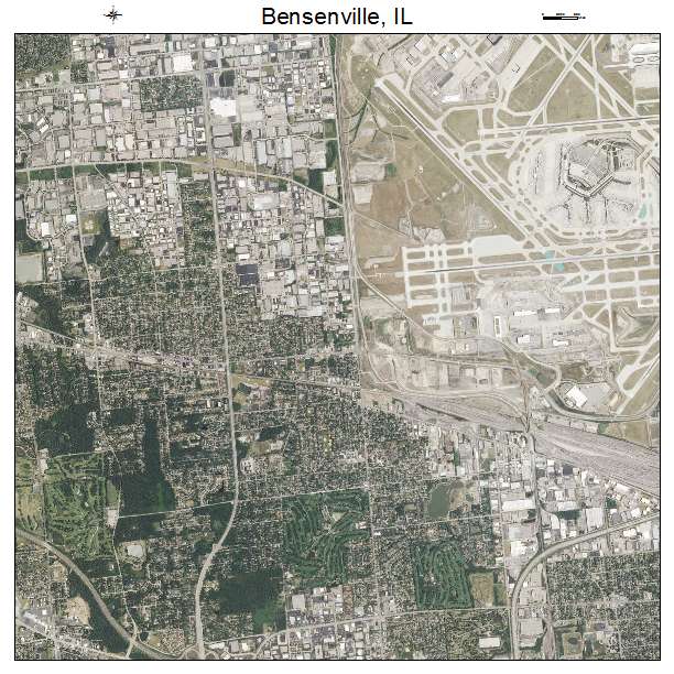 Bensenville, IL air photo map