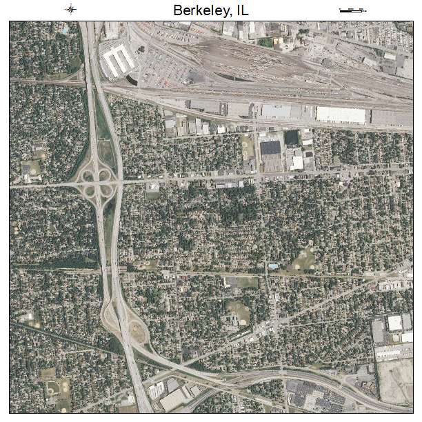 Berkeley, IL air photo map