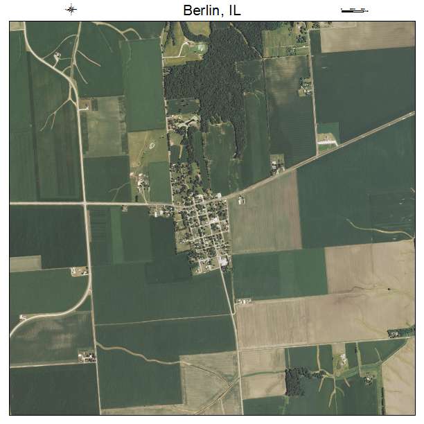 Berlin, IL air photo map