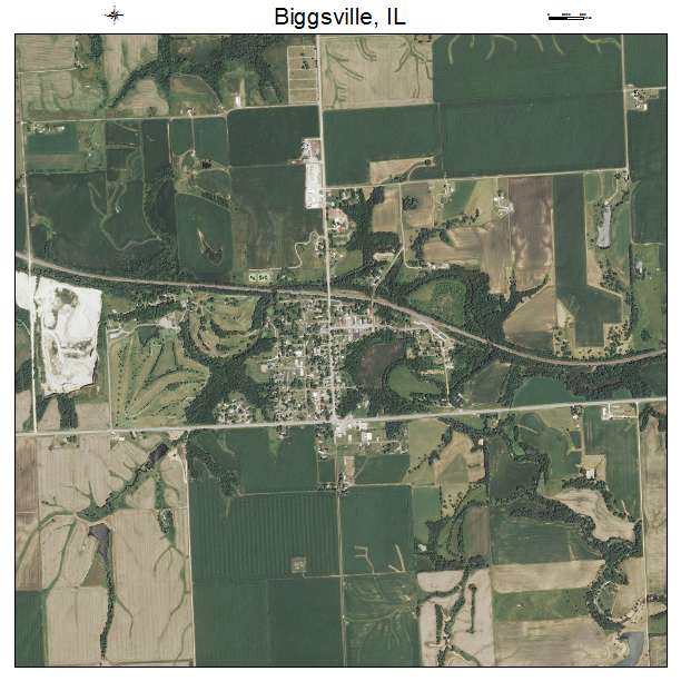 Biggsville, IL air photo map