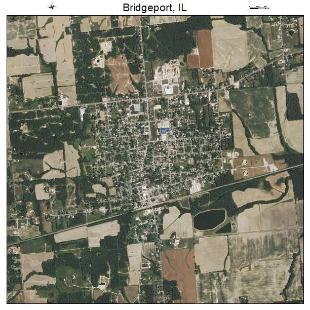 Bridgeport, IL air photo map