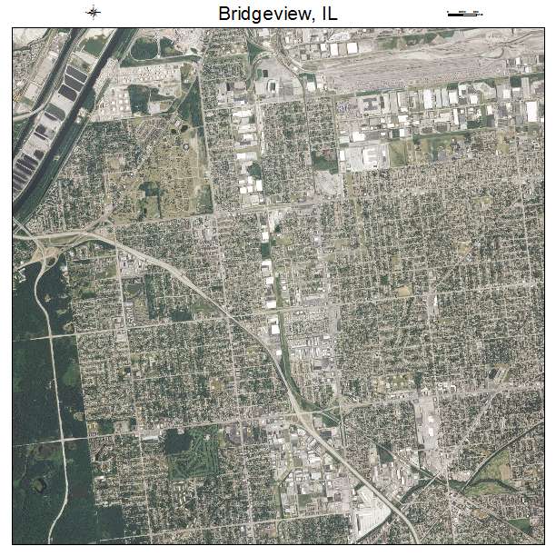 Bridgeview, IL air photo map
