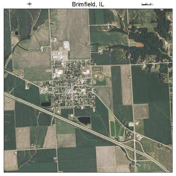 Brimfield, IL air photo map