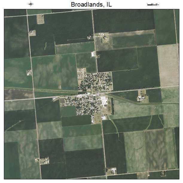Broadlands, IL air photo map