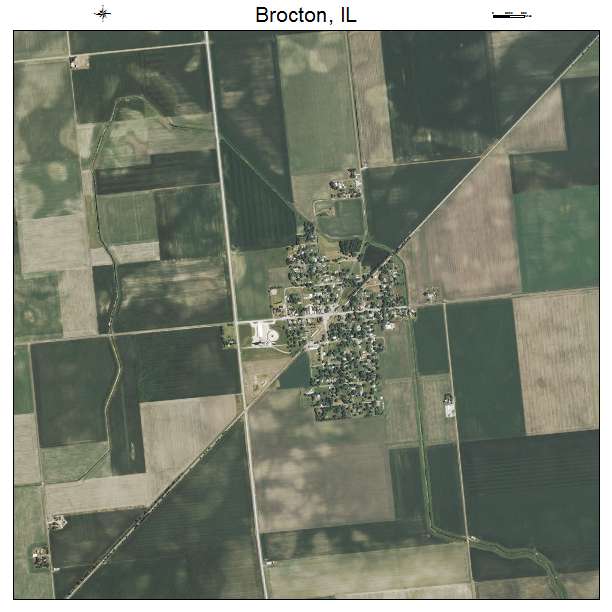 Brocton, IL air photo map