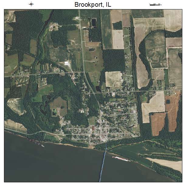 Brookport, IL air photo map