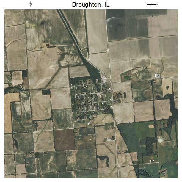 Broughton, IL air photo map
