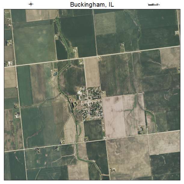 Buckingham, IL air photo map