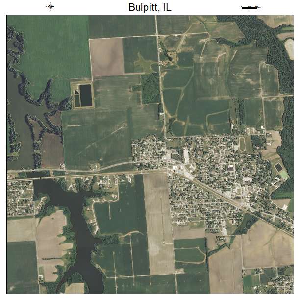 Bulpitt, IL air photo map
