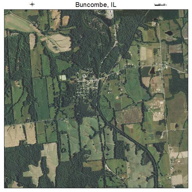 Buncombe, IL air photo map