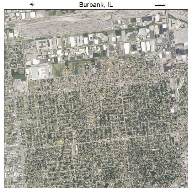 Burbank, IL air photo map