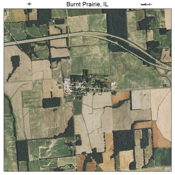 Burnt Prairie, IL air photo map