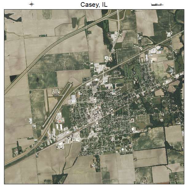 Casey, IL air photo map