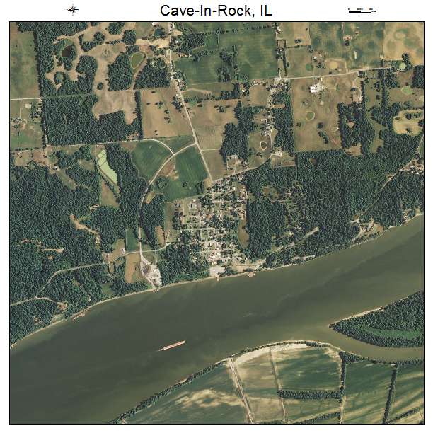 Cave In Rock, IL air photo map