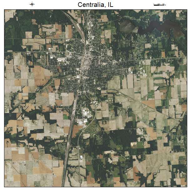 Centralia, IL air photo map