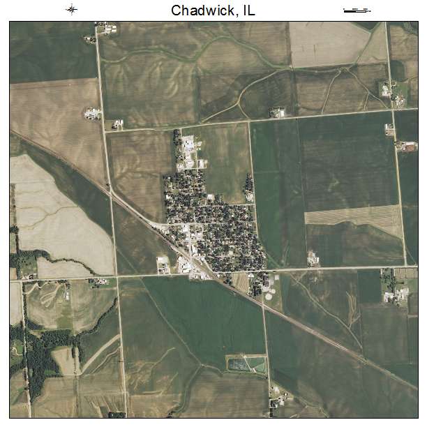 Chadwick, IL air photo map