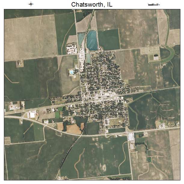 Chatsworth, IL air photo map