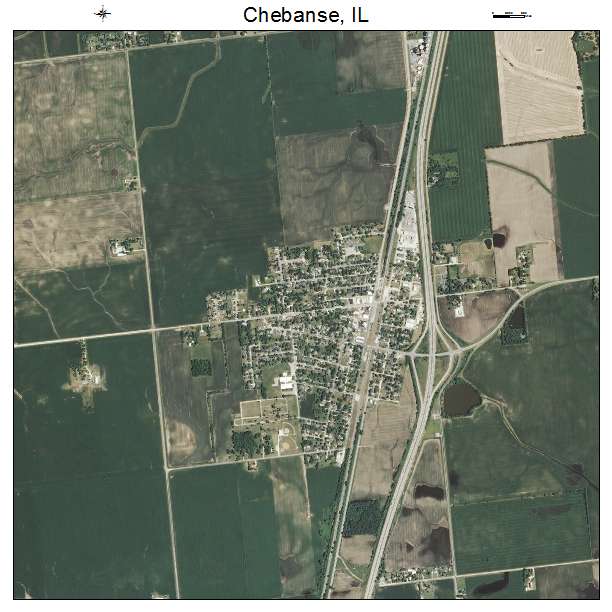 Chebanse, IL air photo map