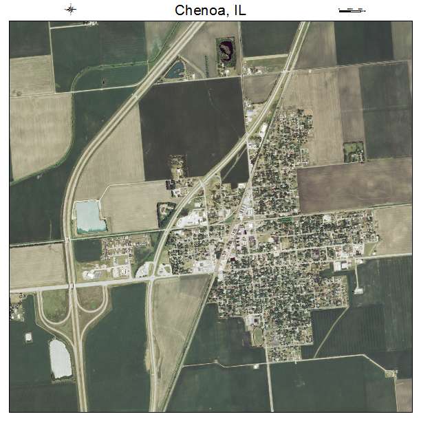 Chenoa, IL air photo map