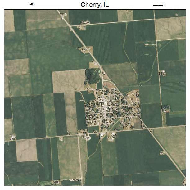 Cherry, IL air photo map