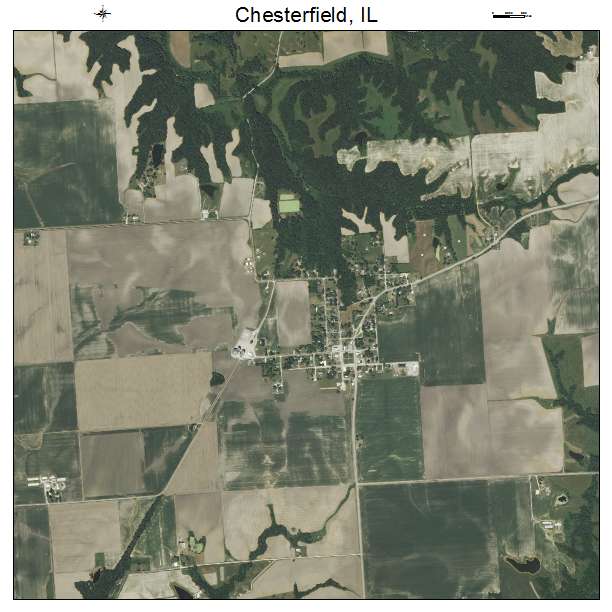 Chesterfield, IL air photo map