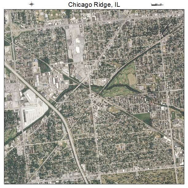 Chicago Ridge, IL air photo map
