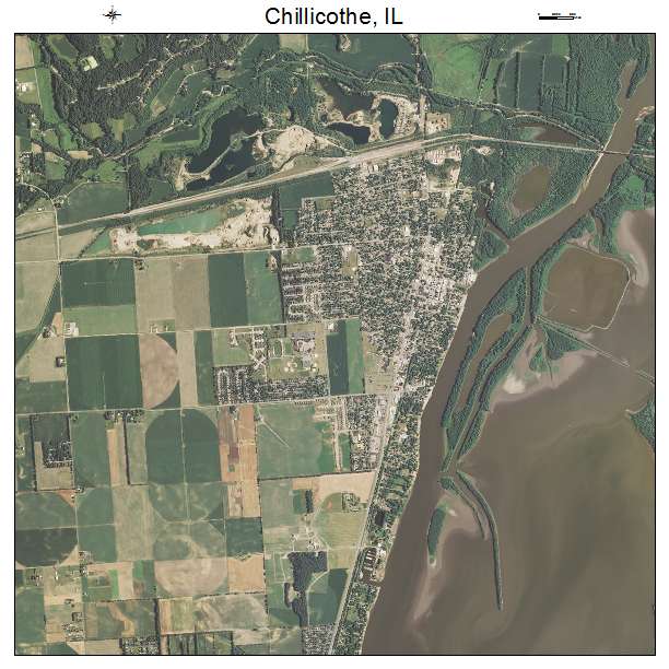 Chillicothe, IL air photo map